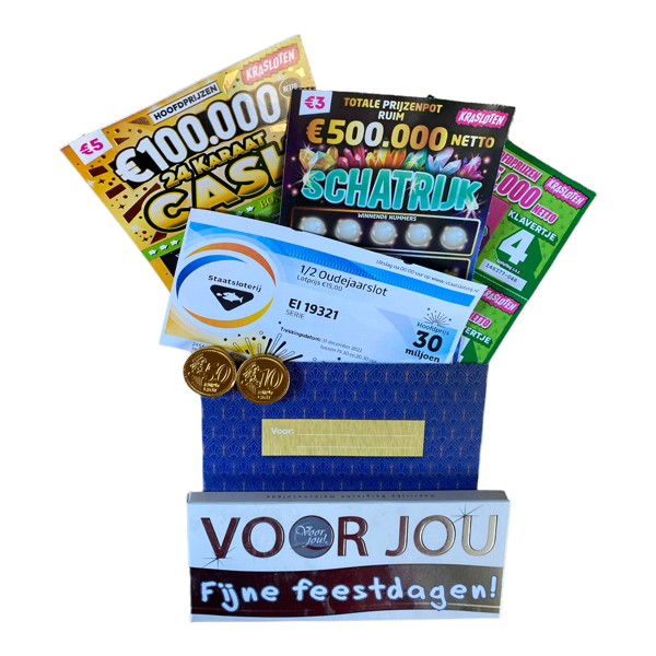 Kansspelbox feestdagen met oudejaarslot
