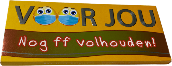 Voor jou! Chocolade reep Nog ff volhouden