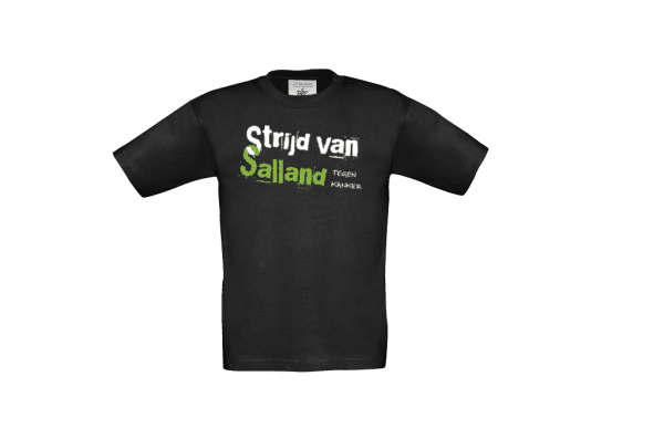 kinder t shirt strijd van salland zwart