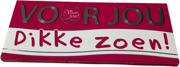 Voor jou! Chocolade reep Dikke zoen