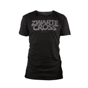 zwarte cross tshirt zwart logo