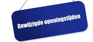 gewijzigde openingstijden de smulbaai